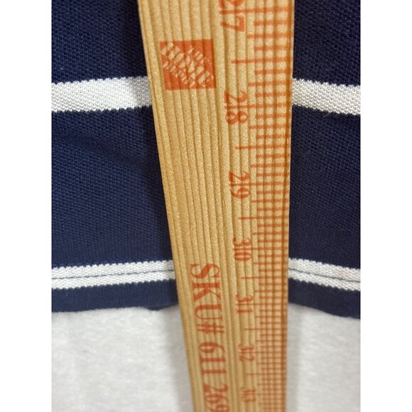 Gap Mens Navy & White Striped Polo Shirt XL - Picture 4 of 10